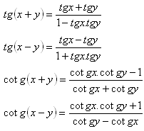 trigonometriavzorce